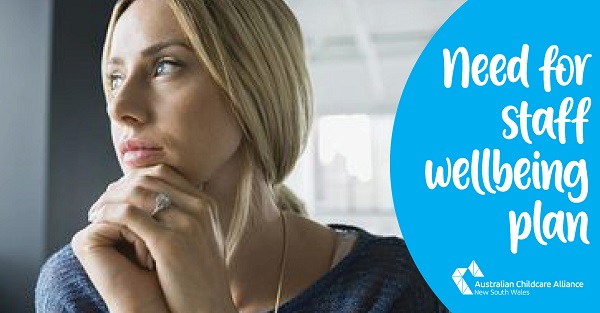 Need for staff wellbeing plan
