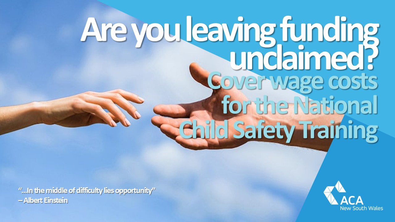 Professional Development Subsidy to Support National Child Safety Training