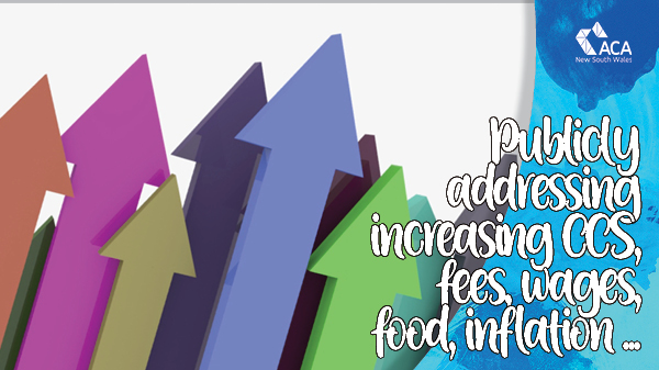 Publicly addressing increasing CCS, fees, wages, inflation ...