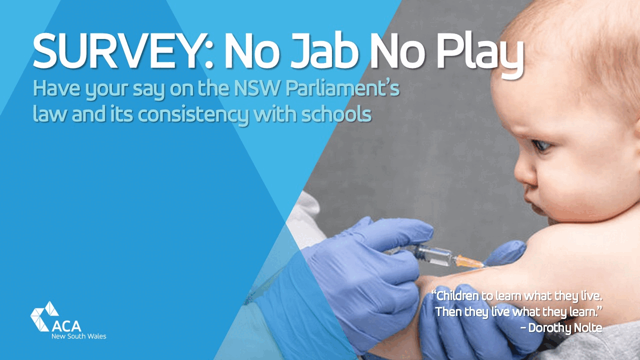 HAVE YOUR SAY: No Jab No Play law