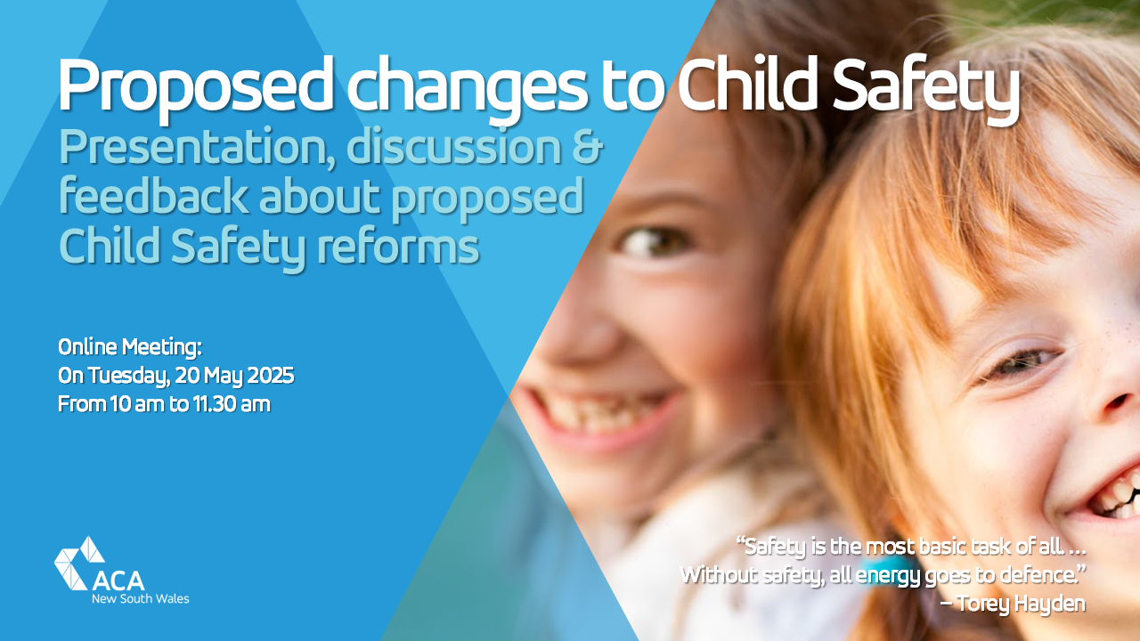 Members' Invitation to Discuss the Proposed Child Safety changes to law, regulations and practices