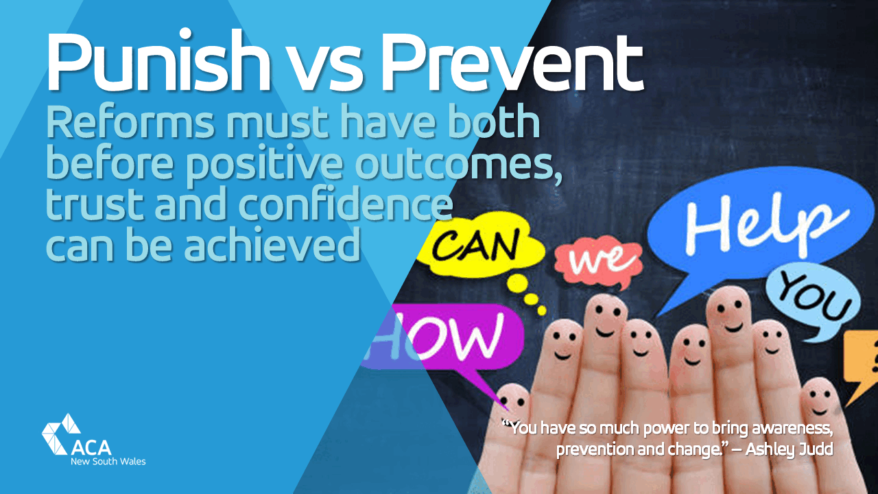 Punishment without prevention will not work