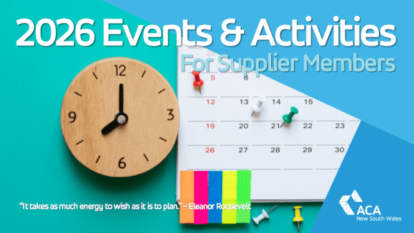 2026 Supplier Members' Schedule of Events & Activities