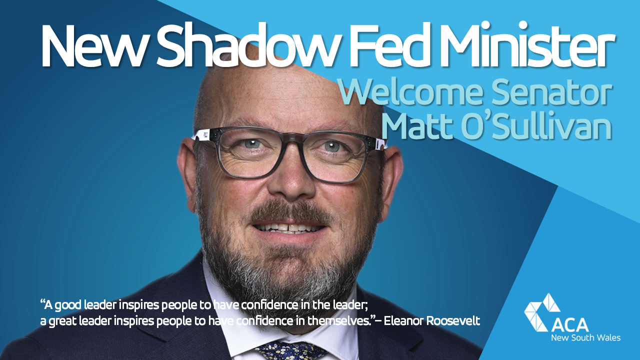 Welcome Senator O'Sullivan