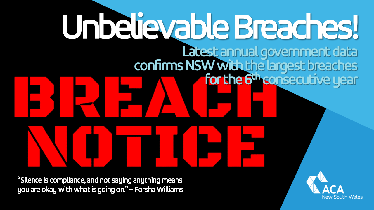 NSW's breaches are unbelievable!