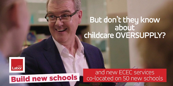 Labor 50 new schools and ECECs banner