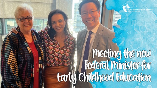 Meeting the new Federal Minister for Early Childhood Education