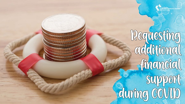 Requesting additional financial support during COVID