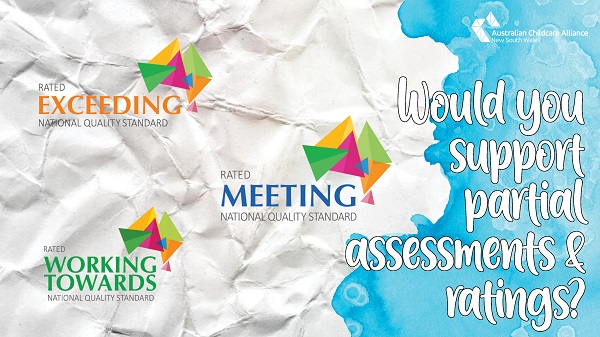 Would you support PARTIAL assessments & ratings?