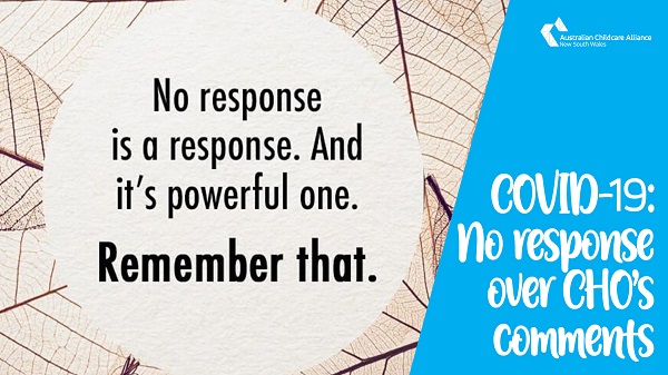 COVID-19: No response over CHO's comments