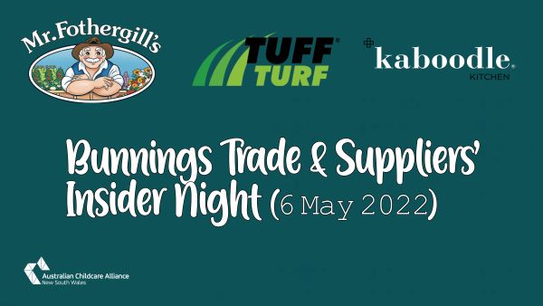 Special ECEC invitation to visit Bunnings & their friends